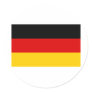 German Flag Products Round Stickers