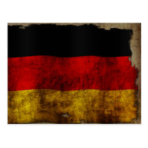 German Flag - Vintage Postcard