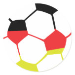 german football icon round sticker