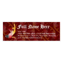 German Girl Silhouette Flag Business Card Template