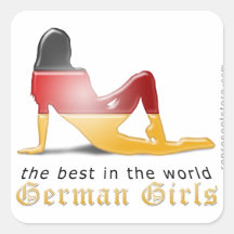 German Girls are Best Flag Sticker