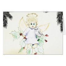 German Little Angel Christmas Card