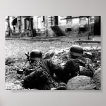 German Machine Gun Nest Poster