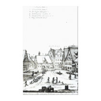 German Market town, 1704 canvas prints