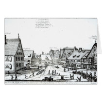 German Market town, 1704 cards