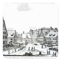 German Market town, 1704 stickers