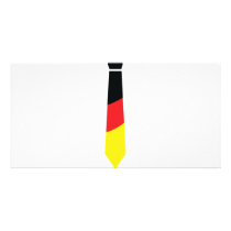 german necktie icon personalized photo card