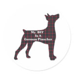 German Pinscher BFF Gifts Round Sticker
