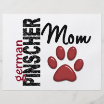 German Pinscher Mom 2 Personalized Flyer