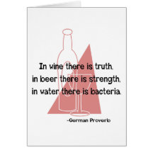 German Proverb -retro Greeting Card