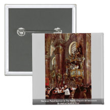 German Pulpit Sermon In The Parish Church Pinback Buttons
