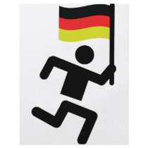 german runner icon personalized flyer
