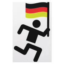 german runner sign stationery
