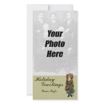 German Santa Christmas Photo Cards