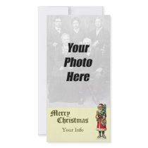 German Santa Christmas Photo Cards