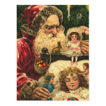 German Santa Christmas Postcards
