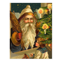 German Santa Christmas Postcards