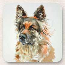 German Shepard Dog Coasters