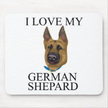 German Shepard Love Mousepads