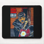 German Shepherd Biker Mouse Pads