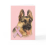 German Shepherd Breast Cancer Greeting Card