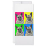 German Shepherd Bright Primary Collage Custom Rack Card