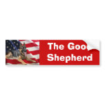 German Shepherd Bumper Sticker America-1