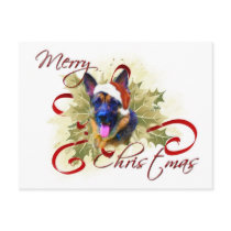 German Shepherd Christmas Postcards