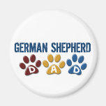 GERMAN SHEPHERD Dad Paw Print 1 Magnets