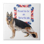 German Shepherd Dog American Tile