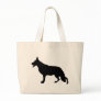 German Shepherd Dog black Tote Bag
