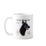 German Shepherd Dog (blk) History Design Mug