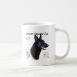 German Shepherd Dog (blk) History Design Mug