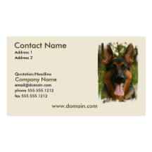 German Shepherd Dog Business Card