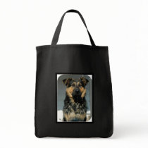 German Shepherd Dog Grocery Tote Bag