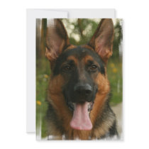 German Shepherd Dog Invitation