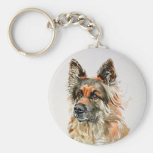 German Shepherd Dog Key Chain