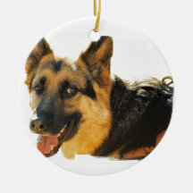 German Shepherd Dog Photo Ornament