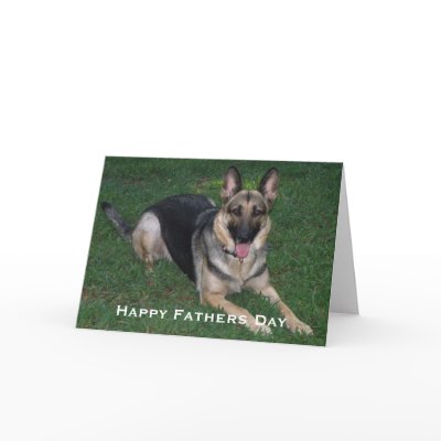 German Shepherd: Fathers Day Card by HolidayFun