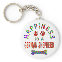 German Shepherd Happiness Key Chains