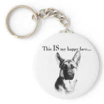 German Shepherd Happy Face