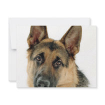 German Shepherd Custom Invite