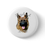 German Shepherd (longhair) Mom 2 buttons