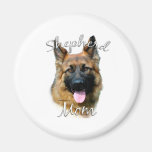 German Shepherd (longhair) Mom 2 Magnets