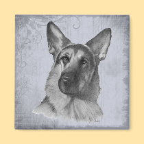 German Shepherd magnets