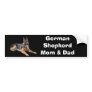 German Shepherd Mom and Dad Bumper Sticker