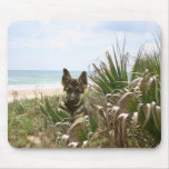 German Shepherd Mousepad Beachgrass