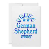 German Shepherd Owner Personalized Announcements
