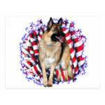 German Shepherd Patriot Post Card