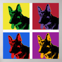 German shepherd poster
